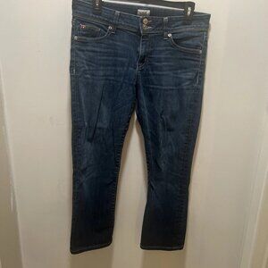 Hudson Straight Leg Capri Jeans Women's 31 Blue Mid-Rise 5-Pocket 32x22.5